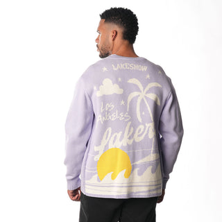 Los Angeles Lakers Button Front Cardigan - Purple