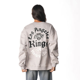 LOS ANGELES KINGS OLD ENGLISH CREW FLEECE - GREY