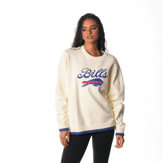 Buffalo Bills Unisex Crew Sweater - Cream