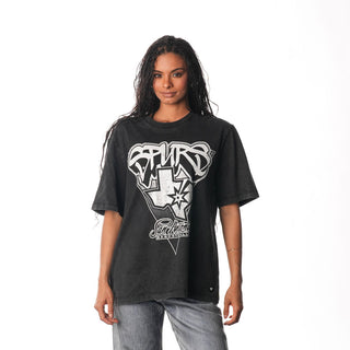 SAN ANTONIO SPURS STATE BAND TEE - BLACK