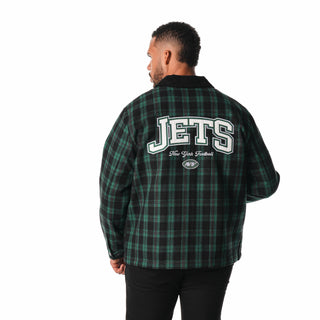 New York Jets Flannel Jacket - Green