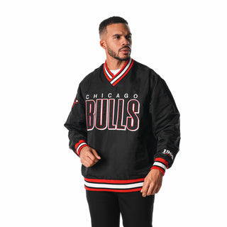 Chicago Bulls Windbreaker Pull Over - Black