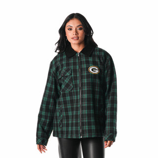 Green Bay Packers Flannel Jacket - Green