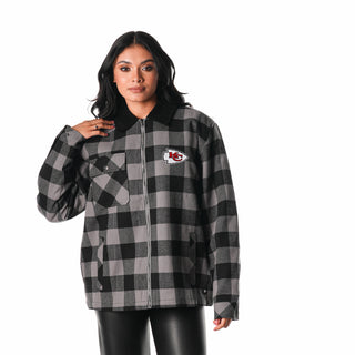 Kansas City Chiefs Flannel Jacket - Black