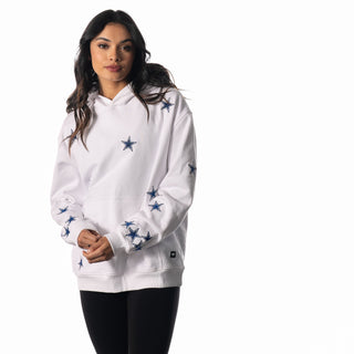 Dallas Cowboys All Over Star Hoodie - White
