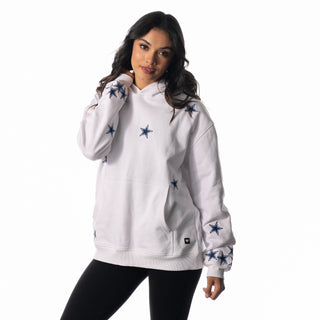 Dallas Cowboys All Over Star Hoodie - White