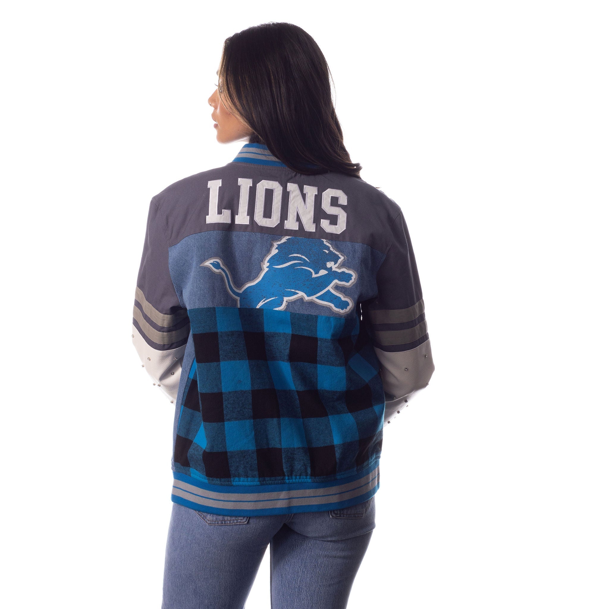 Detroit Lions Women's Hooded Sweatshirt - Vintage Detroit Collection