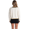 Pittsburgh Steelers Women's Jacquard Crew Sweater - Cream view 2