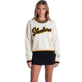 Pittsburgh Steelers Women's Jacquard Crew Sweater - Cream view 1