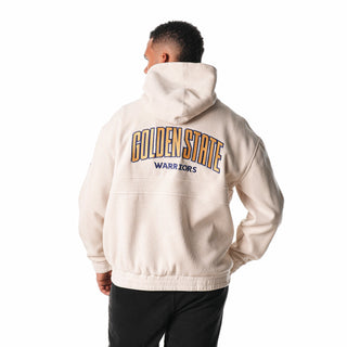 Golden State Warriors Unisex Corduroy Hoodie - Cream