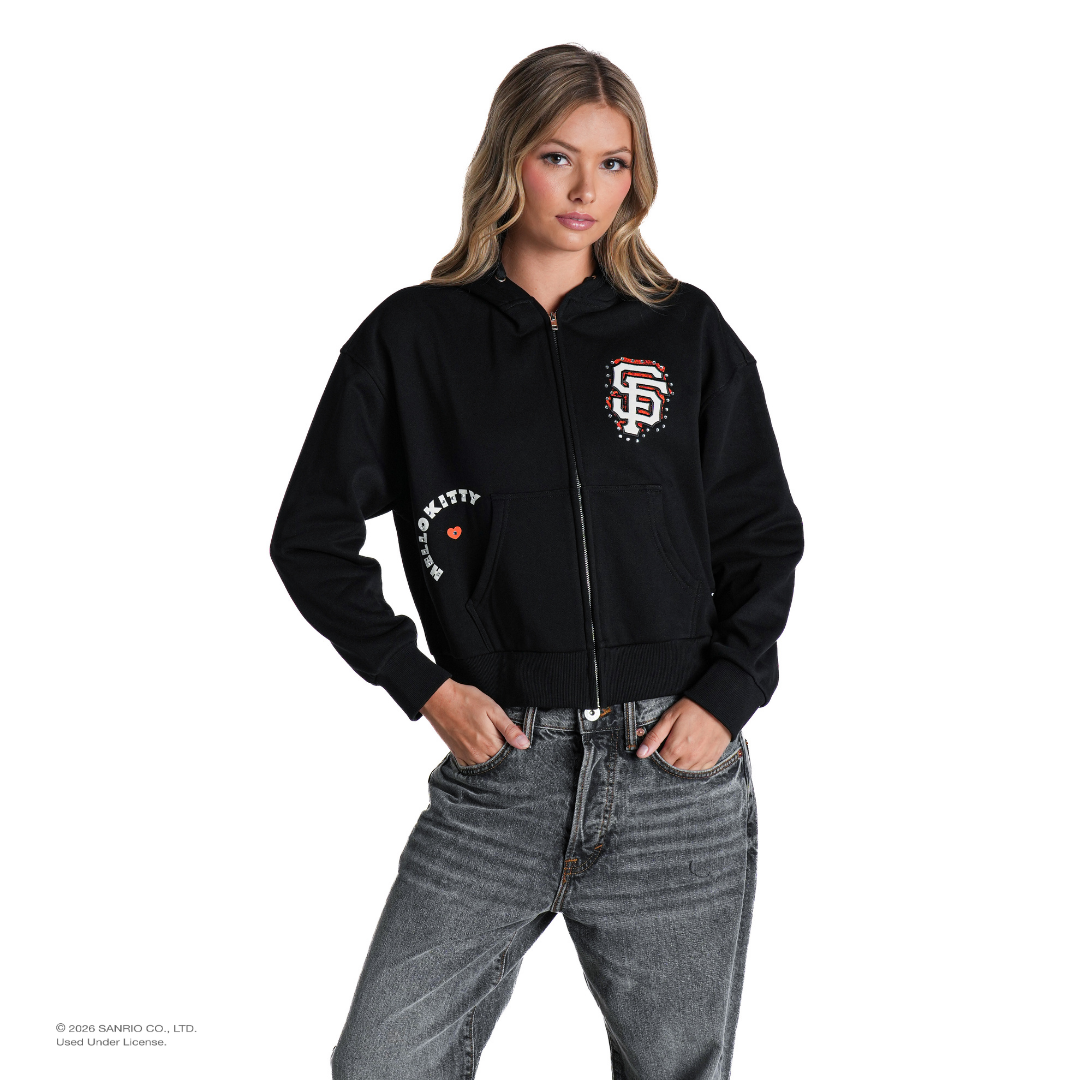 San Francisco Giants Hello Kitty® Zip Hoodie - Black