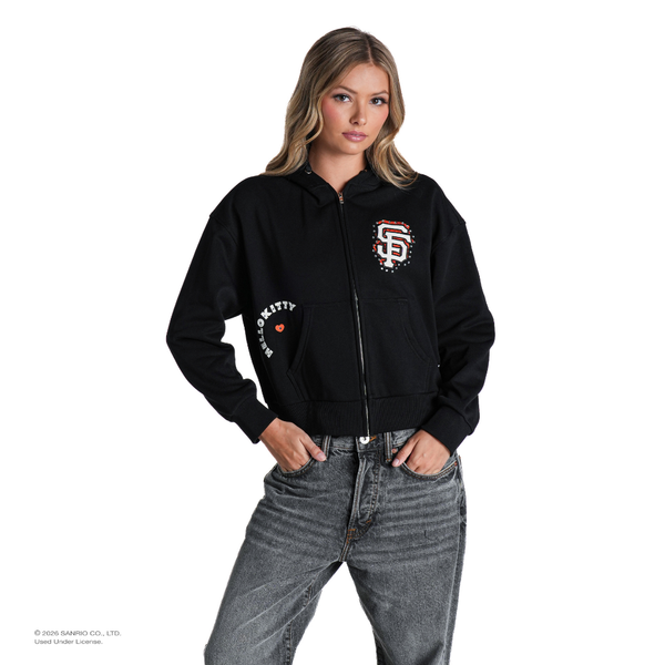 San Francisco Giants Hello Kitty® Zip Hoodie - Black