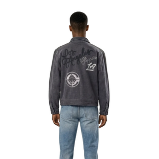 Los Angeles Clippers Unisex Denim Chain Stitch Jacket - Black