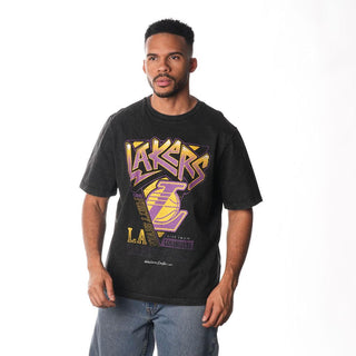 LOS ANGELES LAKERS LIVE FROM BAND TEE - BLACK