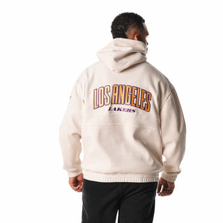 Los Angeles Lakers Unisex Corduroy Hoodie - Cream