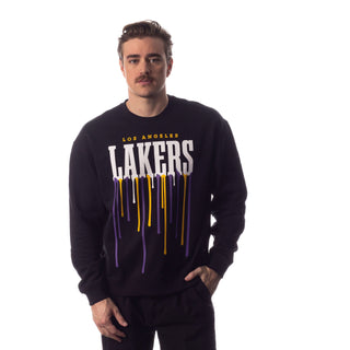 Los Angeles Lakers Unisex Drip Crew Fleece - Black