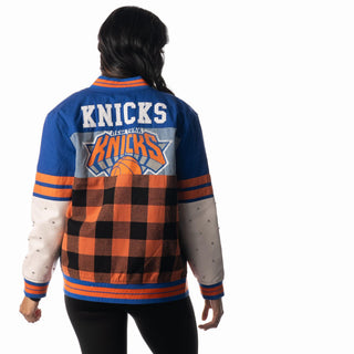 NY Knicks Womens Multi Vintage Bomber - Multi