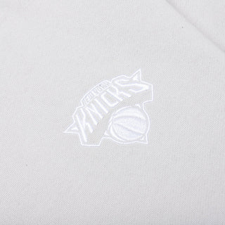 New York Knicks Puff Print Crew Fleece - Off-White