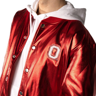 Ohio State Buckeyes Unisex Metallic Red Jacket