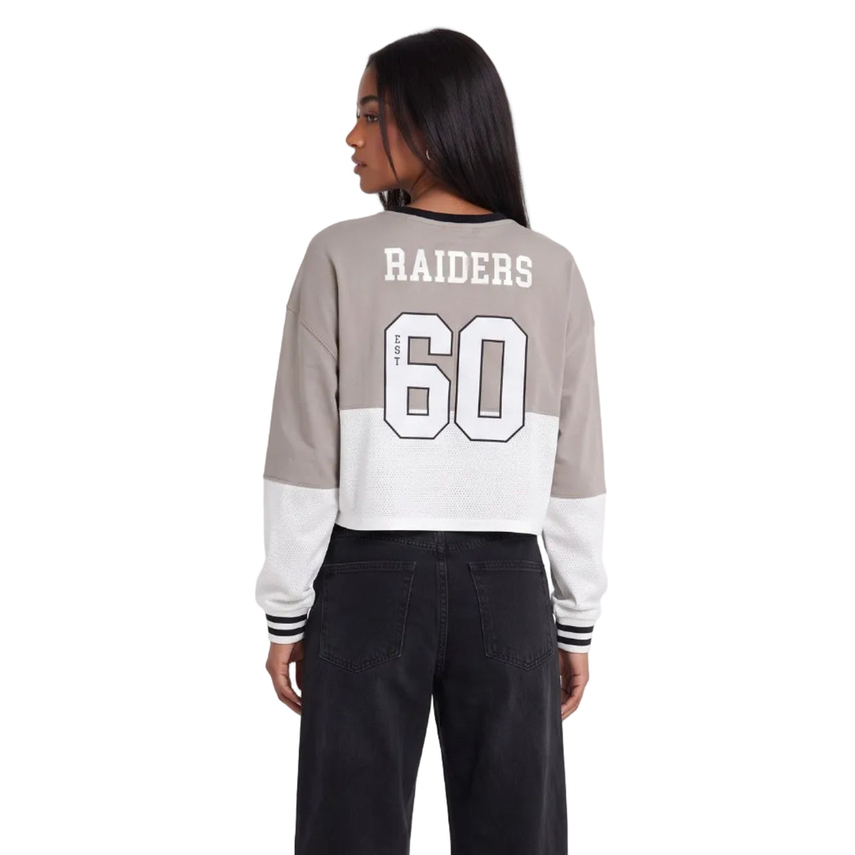 Las Vegas Raiders Women's Fashion Crew - Grey