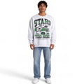 Dallas Stars Unisex Graphic Crew Fleece - Heather Grey view 1