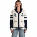 tle Kraken Women's Jacquard Rolled-Collar Sweater - Cream view 2