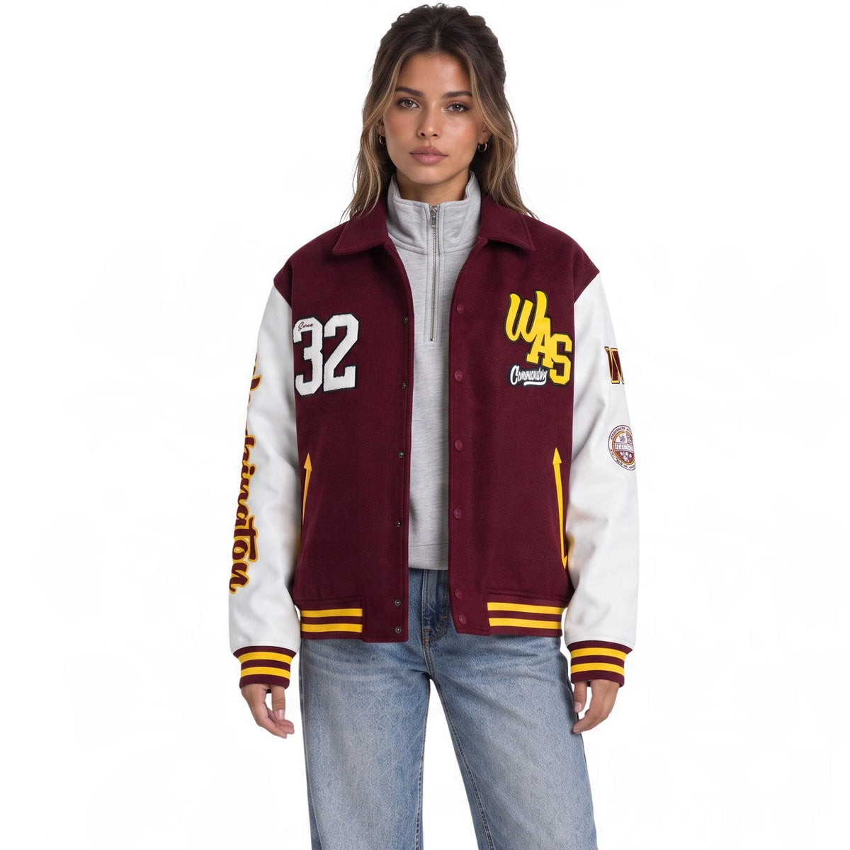 Washington Commanders Unisex Varsity Jacket - Maroon