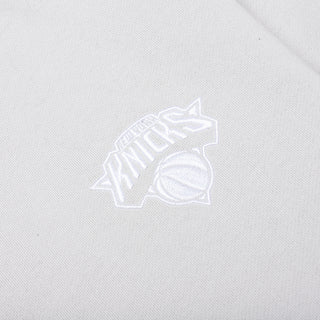 New York Knicks Puff Print Crew Fleece - Off-White