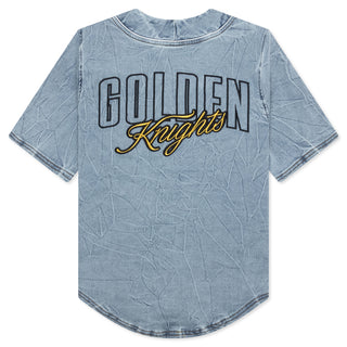 Vegas Golden Knights Blue Denim Button Up Shirt