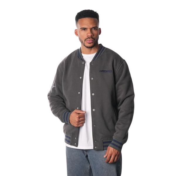 Dallas Cowboys Fleece Bomber Jacket - Grey
