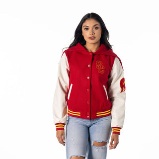 USC Sailor Varsity Jacket - Cardinal