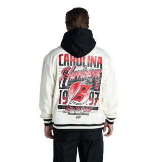 Carolina Hurricanes Unisex Colorblock Hoodie - Vintage White