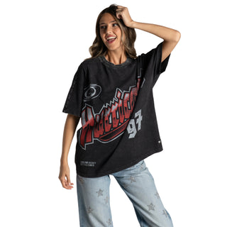 Carolina Hurricanes Women's Oversized Dolman Tee - Black
