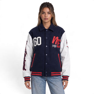 New England Patriots Unisex Varsity Jacket - Navy