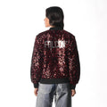 Atlanta Falcons Women's Sequin Bomber - Red view 2