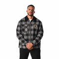Boston Bruins Flannel Zip Front Jacket - Black view 1