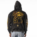 Boston Bruins Unisex Flames Hoodie - Black view 2