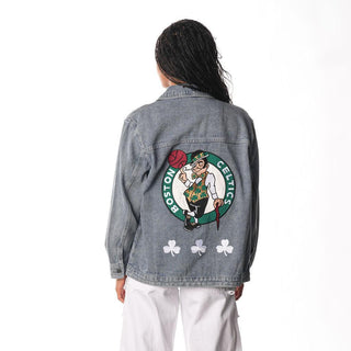 Boston Celtics Women's Denim Jacket - Denim-Denim Jacket-thewildcollective