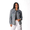 Boston Celtics Women's Denim Jacket - Denim view 1