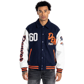 Denver Broncos Unisex Varsity Jacket - Navy