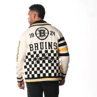 Bruins Cream Jacquard Sweater-Jacquard Sweater-thewildcollective