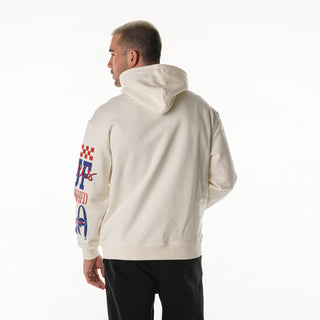 Buffalo Bills Unisex Graphic Sleeve Hoodie - Vintage White-Hoodie-thewildcollective