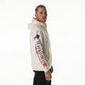 Buffalo Bills Unisex Graphic Sleeve Hoodie - Vintage White view 4