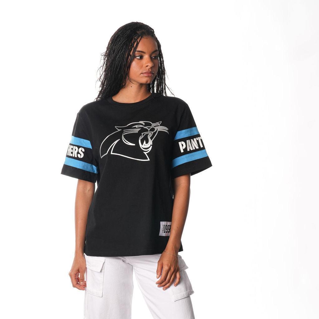 Carolina Panthers Women's Drop Shoulder SS Tee - Black