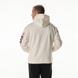 Chicago Bears Unisex Graphic Sleeve Hoodie - Vintage White-Hoodie-thewildcollective