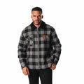 Chicago Blackhawks Flannel Zip Front Jacket - Black view 2