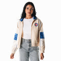 Chicago Cubs Women's Track Jacket - Cream view 1