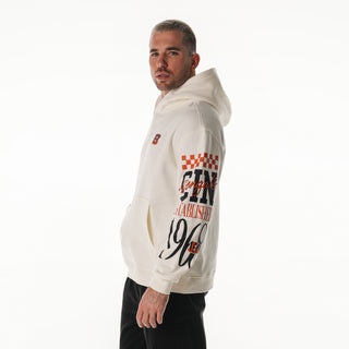 Cincinnati Bengals Unisex Graphic Sleeve Hoodie - Vintage White-Hoodie-thewildcollective
