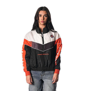 Cincinnati Bengals Women's Chevron Track Jacket - Multi-Track Jacket-thewildcollective
