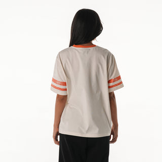 Cleveland Browns Women's Vintage Drop Shoulder Tee - Cream-T-SHIRT-thewildcollective